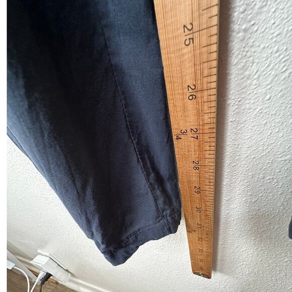 NWT Paradise Island Navy Blue Ruched Drawstring Wide Leg Casual Pants OS - Picture 15 of 16